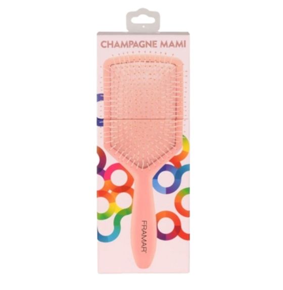 FRAMAR PADDLE BRUSH CHAMPAGNE MAMI