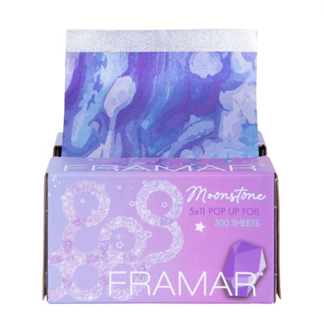 FRAMAR PAPEL ALUMINIO COLORACIÓN MOONSTONE 500 LAMINAS 12,7CM X 27,9CM