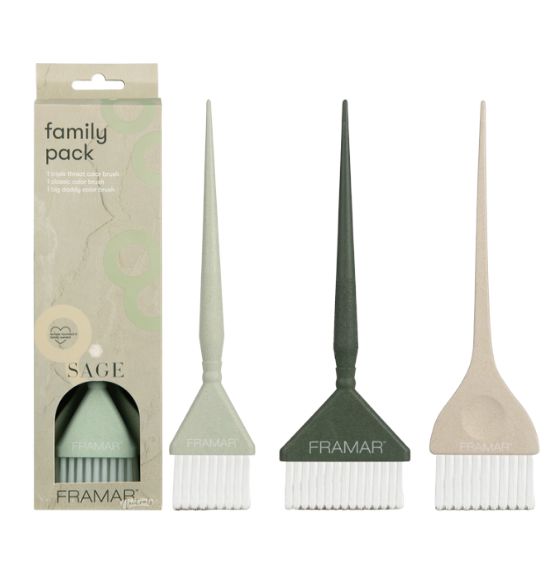 FRAMAR FAMILY PACK NEUTRALS SAGE BROCHAS PARA TINTE 3 UDS.